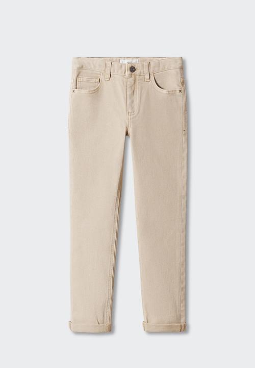 MANGO - Trousers peru5 - beige