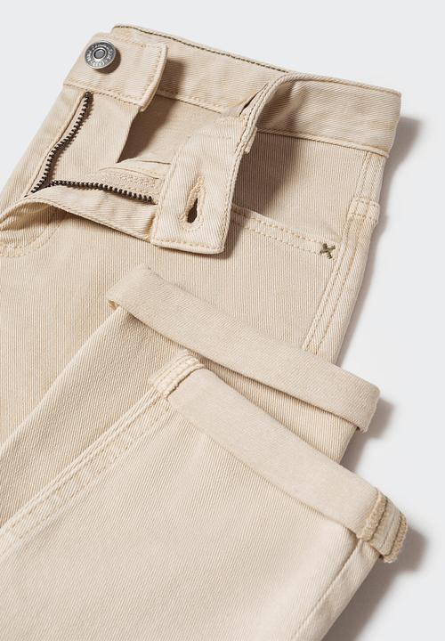 MANGO - Trousers peru5 - beige