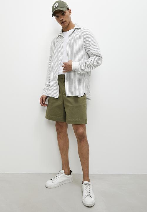 Superbalist - Yarn dye stripe shirt - black & white