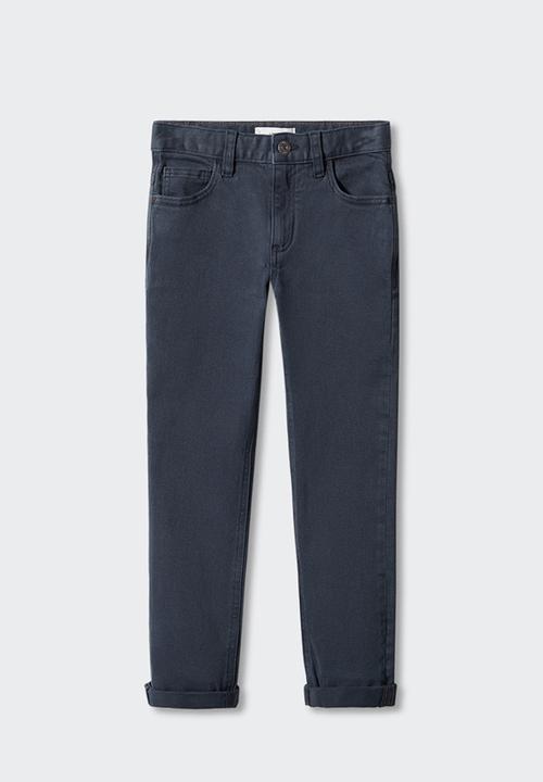 MANGO - Trousers peru5 - navy