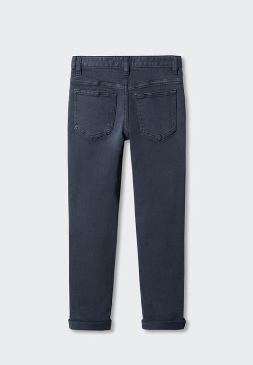 MANGO - Trousers peru5 - navy