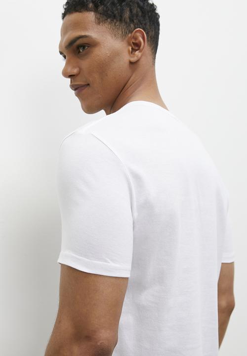 Superbalist - Black rose graphic tee - white