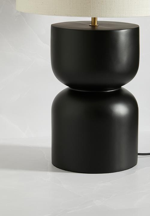 Sixth Floor - Amira table lamp - black & natural