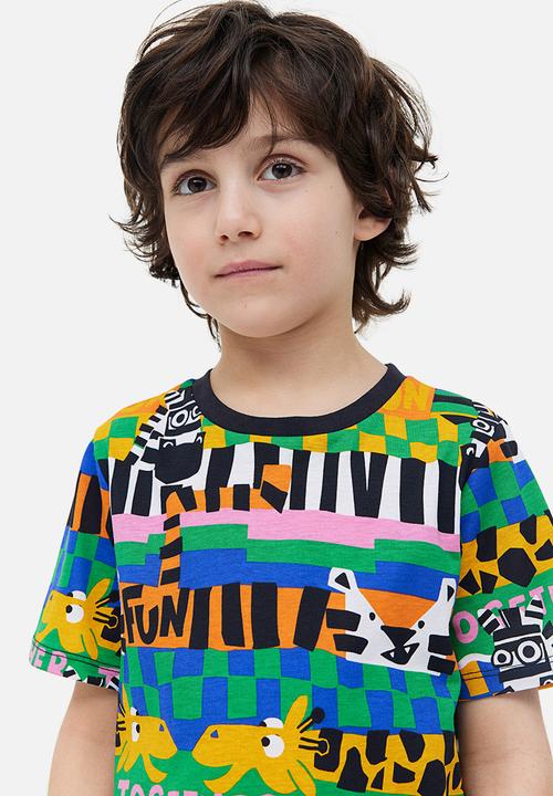 H&M - Printed t-shirt - black animals
