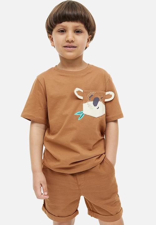 H&M - Loose fit chino shorts - brown