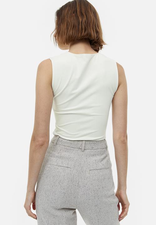 H&M - V-neck vest top - white