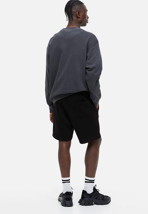 H&M - Regular fit sweatshorts - black