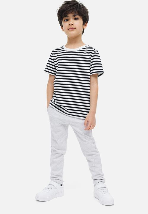 H&M - 2-Pack cotton jersey joggers - light grey marl 