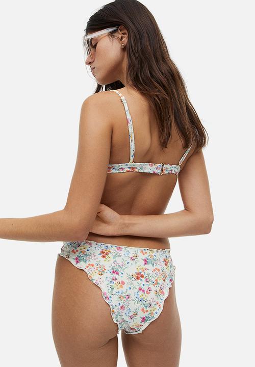 H&M - Bikini bottoms - white floral