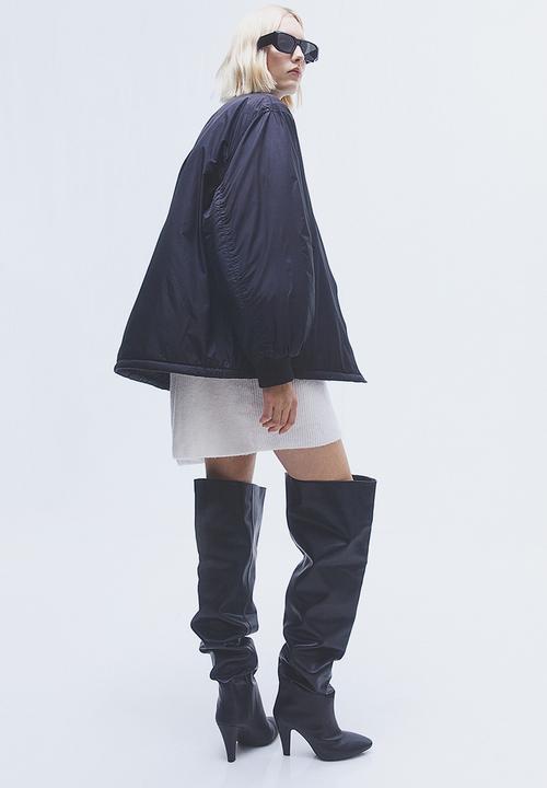 H&M - Padded bomber jacket - black