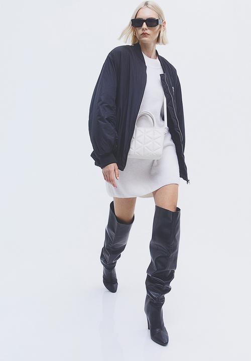 H&M - Padded bomber jacket - black