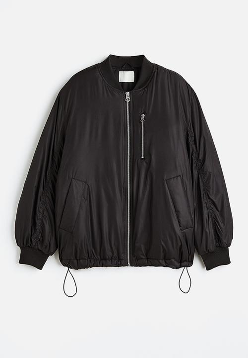 H&M - Padded bomber jacket - black