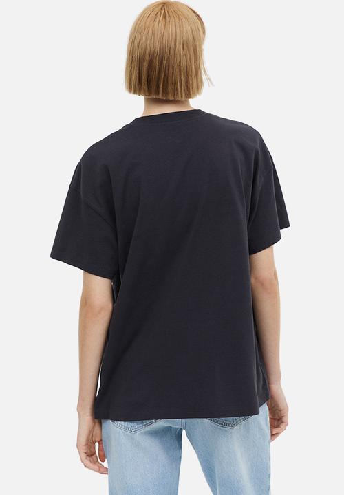 H&M - Oversized printed t-shirt - dark grey yale