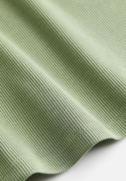 H&M - Cotton bodycon dress - green