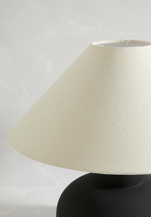 Sixth Floor - Zoe table lamp - black & natural