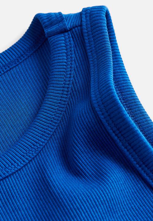 H&M - Cropped vest top - bright blue