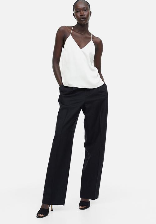 H&M - Satin cami top - white