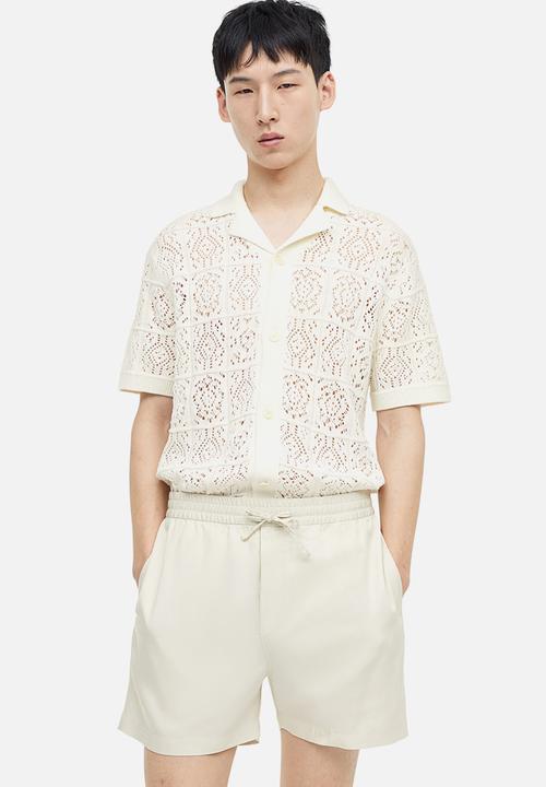 H&M - Regular fit lyocell shorts - light greige