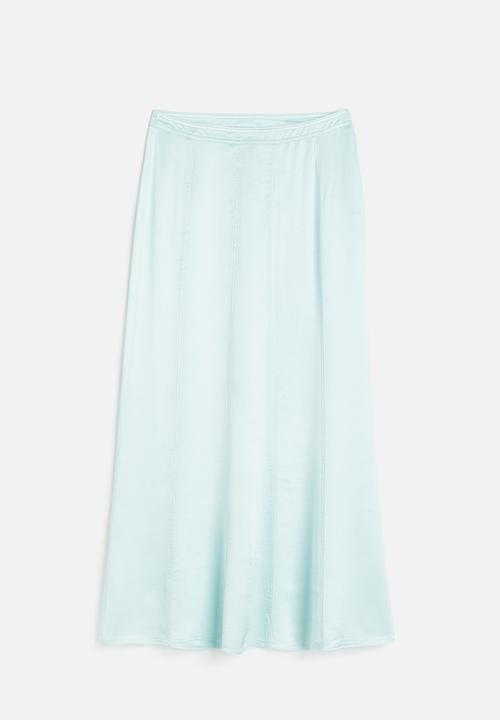 H&M - Maxi skirt - light turquoise 