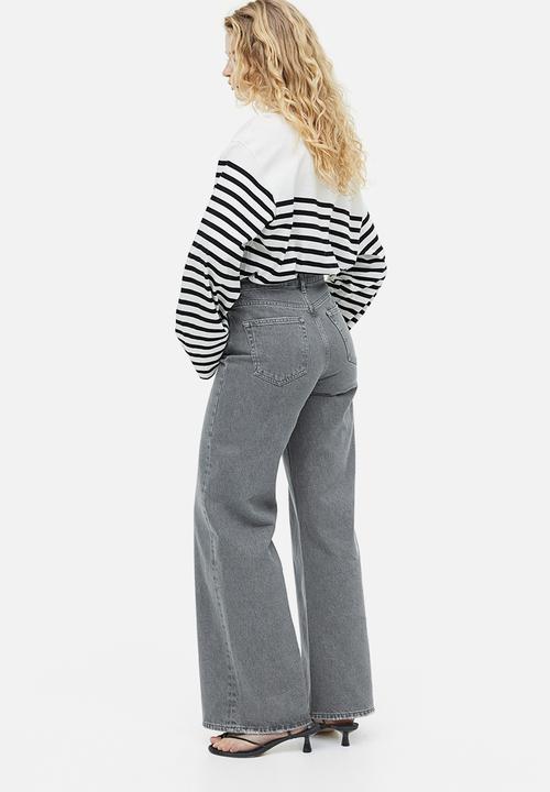 H&M - Flared regular jeans - grey