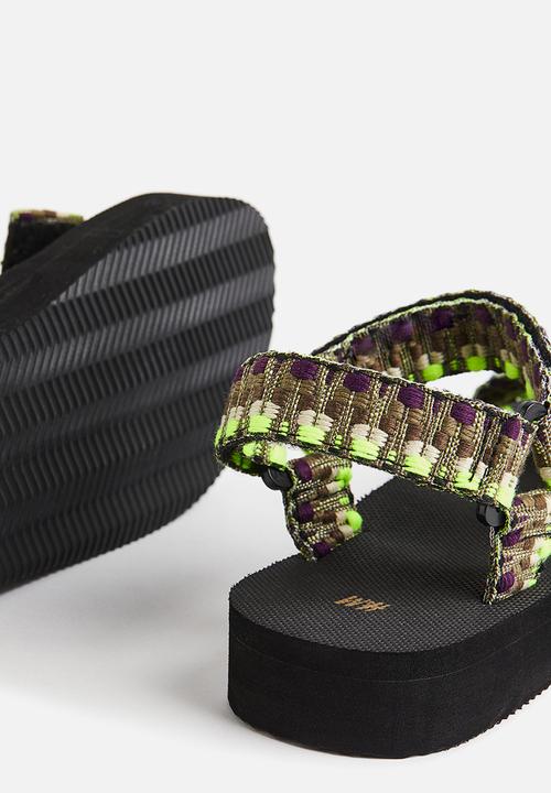 H&M - Sandals - brown patterned 