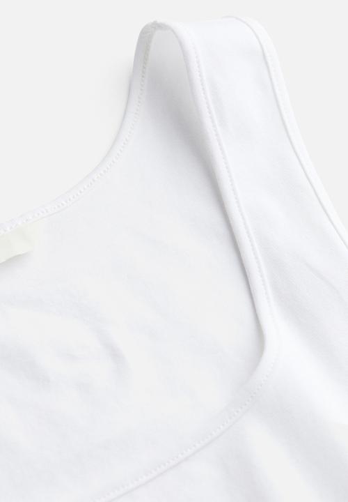 H&M - Cropped vest top - white