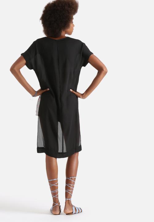 Influence. - Extreme Dip Hem Chiffon Long Line Top