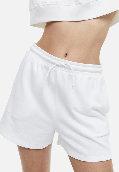 H&M - Sweatshirt shorts - white