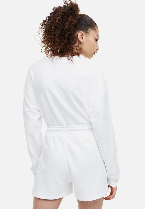 H&M - Sweatshirt shorts - white