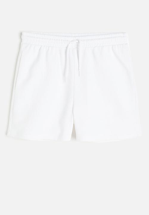 H&M - Sweatshirt shorts - white