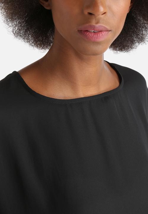 Influence. - Extreme Dip Hem Chiffon Long Line Top