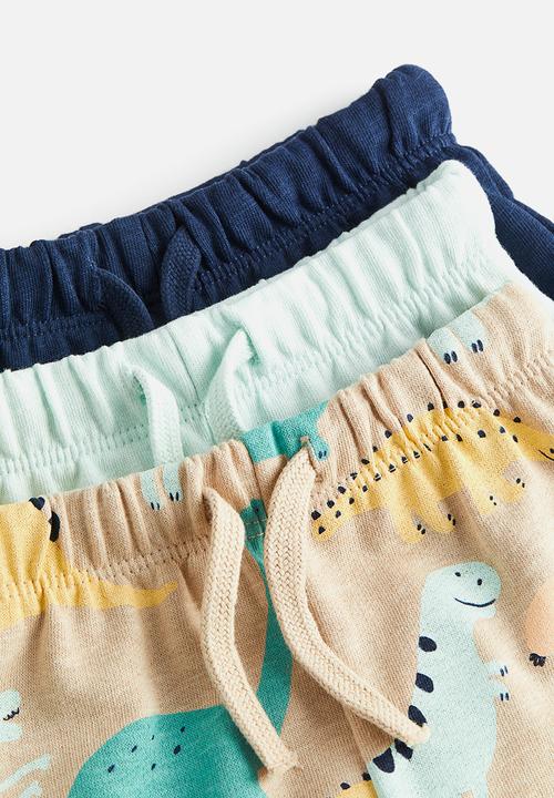 H&M - 3-Pack sweatshirt shorts - beige dinosaurs