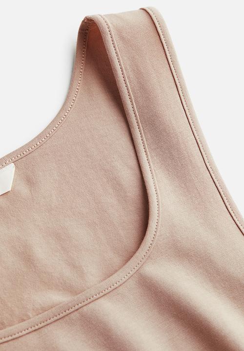 H&M - Cropped vest top - beige