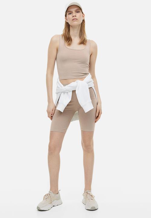 H&M - Cropped vest top - beige