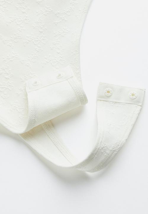 H&M - Textured thong body - white