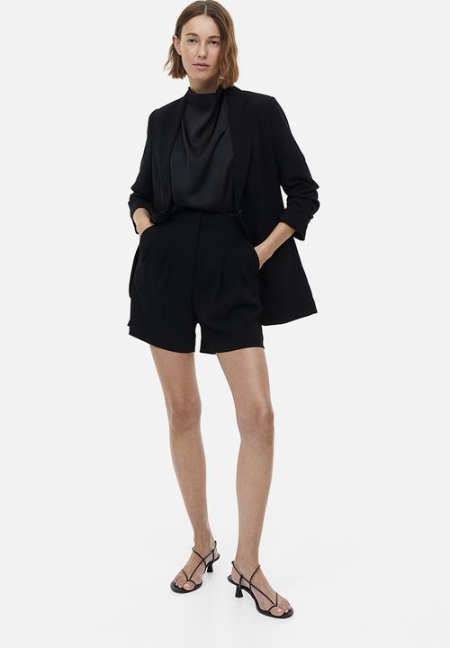 H&M - Wide shorts - black
