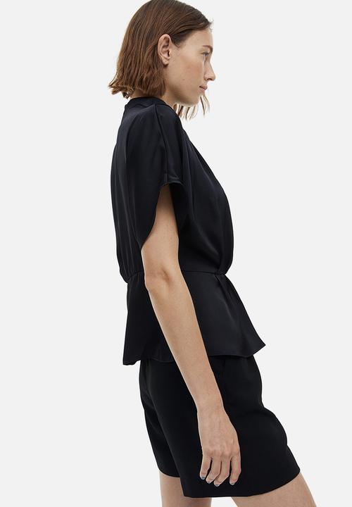 H&M - Wide shorts - black