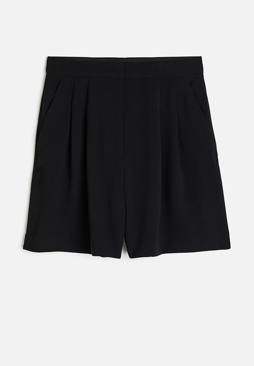 H&M - Wide shorts - black
