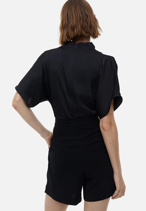 H&M - Wide shorts - black