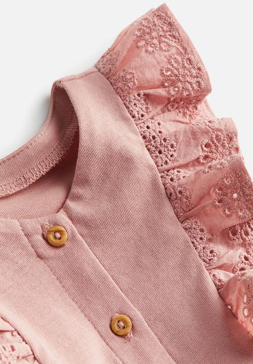 H&M - 2-Piece soft cotton set - dusky pink