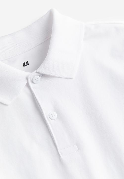 H&M - Jersey polo shirt - white
