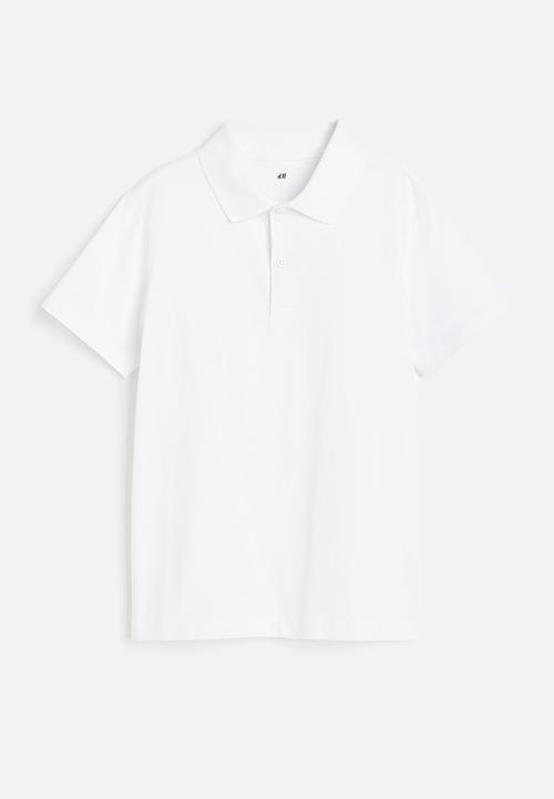 H&M - Jersey polo shirt - white