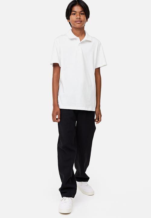 H&M - Jersey polo shirt - white