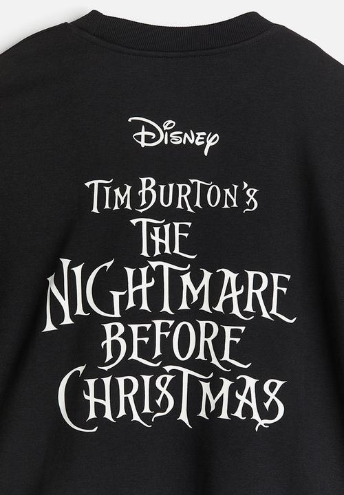 H&M - Oversized sweatshirt - black the nightmare before