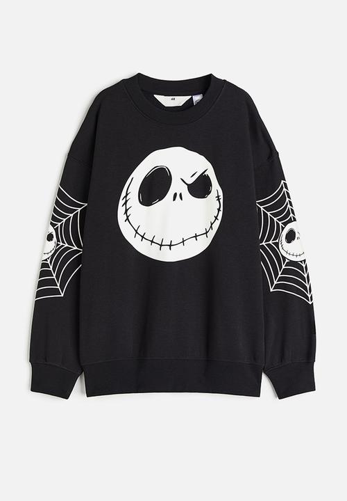 H&M - Oversized sweatshirt - black the nightmare before