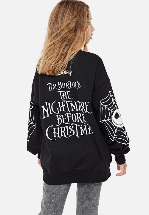 H&M - Oversized sweatshirt - black the nightmare before