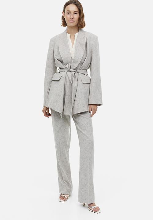 H&M - Stand-up collar blouse - white