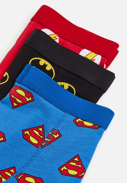 H&M - 3-Pack boxer shorts - blue justice league 