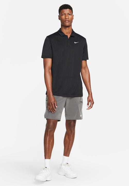 Nike - Dri-FIT solid polo - black & white 