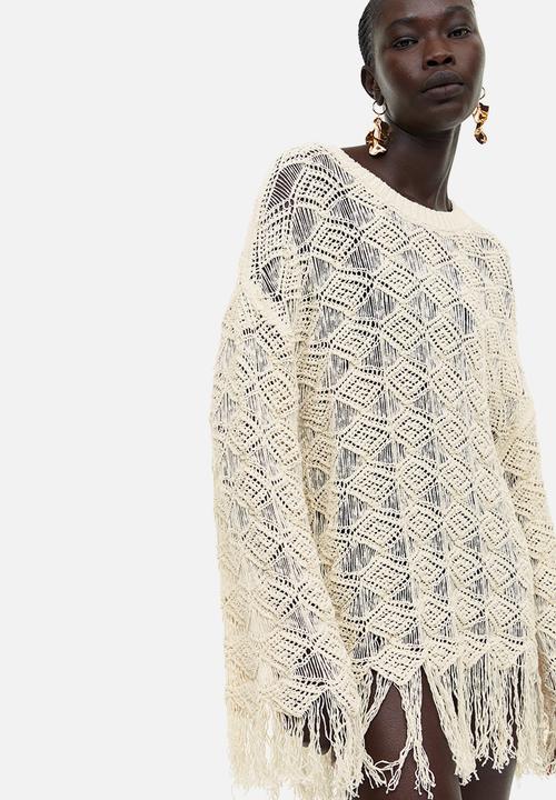 H&M - Pointelle-knit jumper - cream